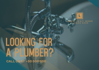 Modern Clean Plumbing Service Postcard