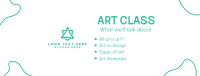 Art Class Discussion Facebook Cover Design