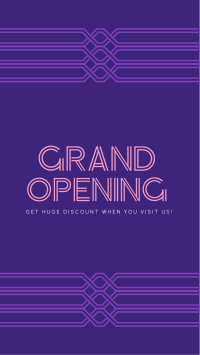 Minimalist Art Deco Grand Opening Instagram Story