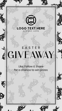 Blooming Bunny Giveaway Instagram Story Design