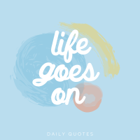 Life goes on Linkedin Post Design