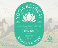 Yoga Retreat Day Facebook Post