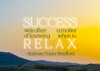 Relax Motivation Quote Postcard