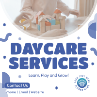 Learn and Grow in Daycare Instagram Post