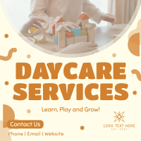 Learn and Grow in Daycare Instagram Post