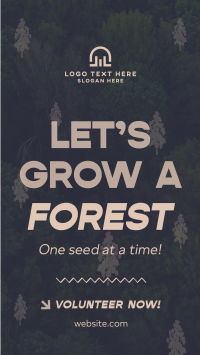 Forest Grow Tree Planting Facebook Story Design