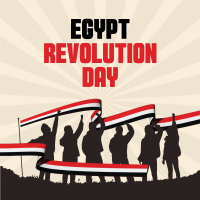 Celebrate Egypt Revolution Day Instagram Post Design