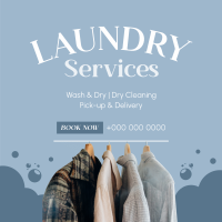 Dry Cleaning Service Instagram Post Design