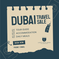 Dubai Travel Destination Instagram Post Design