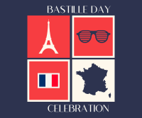 Tiled Bastille Day Facebook Post