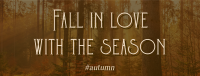 Minimalist Autumn Season Quotes Facebook Cover Image Preview