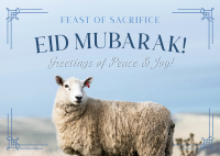 Eid Mubarak Sheep Postcard