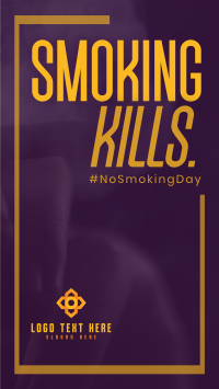 Minimalist Smoking Day Facebook Story