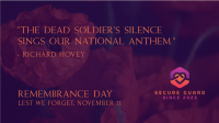 Remembrance Day Quote Facebook Event Cover