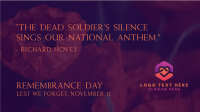 Remembrance Day Quote Facebook Event Cover