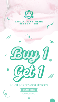 Ice-cream for Dessert Day Sale Facebook Story