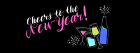 Cheers to New Year! Facebook Cover