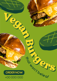 Vegan Burgers Poster