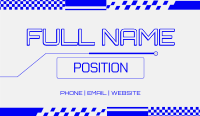 Simple Minimal Techno Business Card