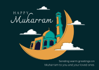 Muharram in clouds Postcard