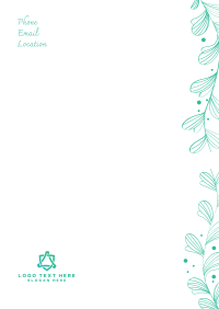 Side Bloom Letterhead Design