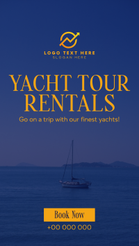 Relaxing Yacht Rentals Facebook Story