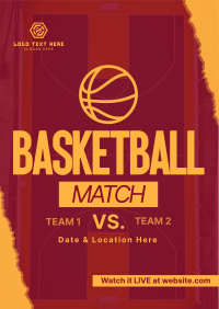 Upcoming Basketball Match Poster