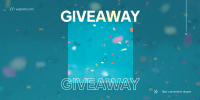 Giveaway Confetti Twitter Post