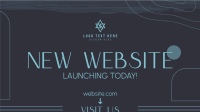 Simple Website Launch Facebook Event Cover