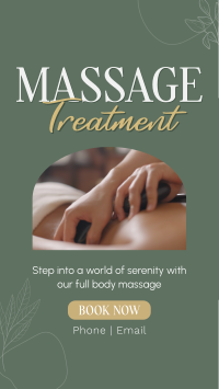 Massage Treatment Wellness Instagram Story