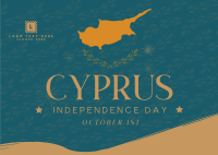 Cyrpus Independence Postcard