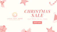 Cute Christmas Sale Facebook Event Cover