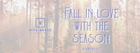 Minimalist Autumn Season Quotes Facebook Cover Image Preview