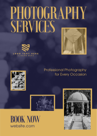 Sophisticated Photography Services Poster Design