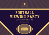 Football Viewing Party Postcard