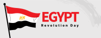 Egypt Flag Brush Facebook Cover