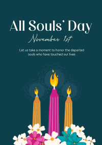 Candles For The Soul Poster Design