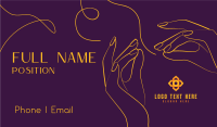 Beauty Technician Services Business Card