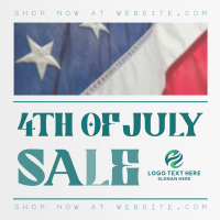 Minimalist 4th of July Sale Instagram Post