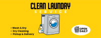 Clean Laundry Wash Facebook Cover Image Preview