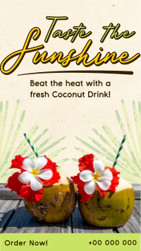 Sunshine Coconut Drink YouTube Short