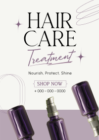 Hair Care Product Flyer Design