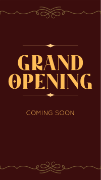 Elegant Grand Opening Facebook Story