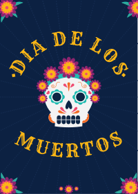 Blooming Floral Day of the Dead Flyer