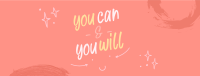 Cute Motivational Message Facebook Cover Design