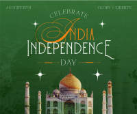 India Independence Taj Mahal Facebook Post