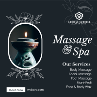 Spa Available Services Instagram Post Image Preview