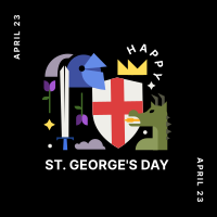 Happy St. George's Day  Linkedin Post