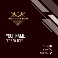 Luxury Royal Horse Crest Business Card Image Preview