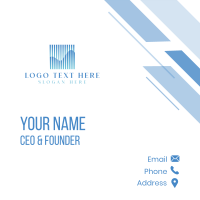 Generic Waves Startup Business Card Image Preview